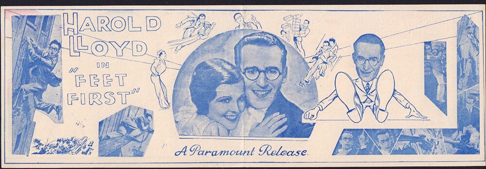 Feet First Harold Lloyd Original Movie Herald from the 1930 Movie