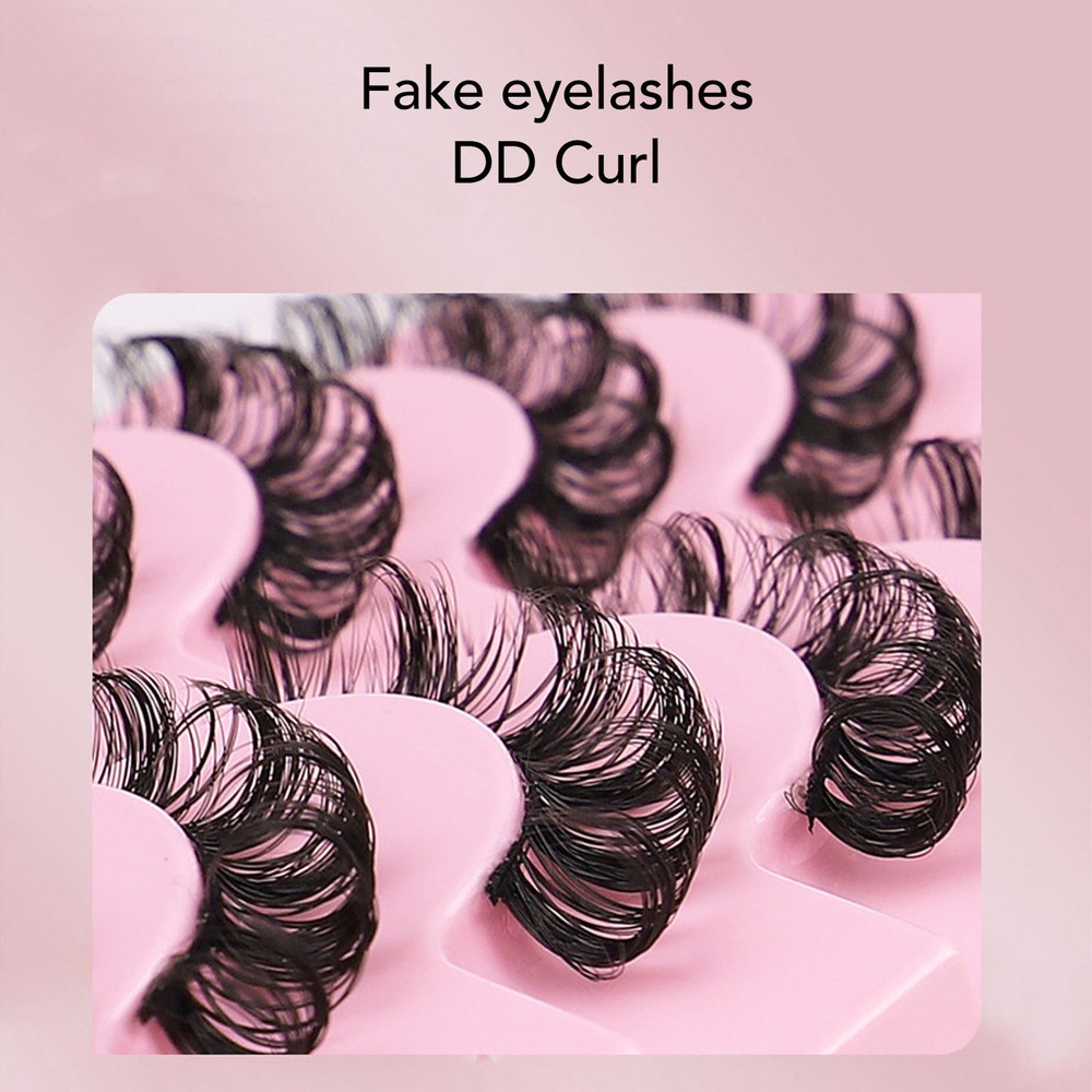 10 Pairs False Eyelashes DD Curl Multipack Extension Lightweight Comfortable AU