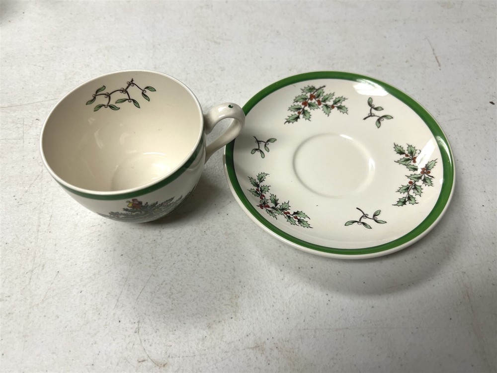 Spode Christmas Tree Cup and Saucer Older Mark