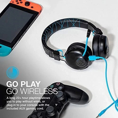 JLab Play Gaming Wireless Headset, 22+ Hour Bluetooth 5 Playtime 60ms...