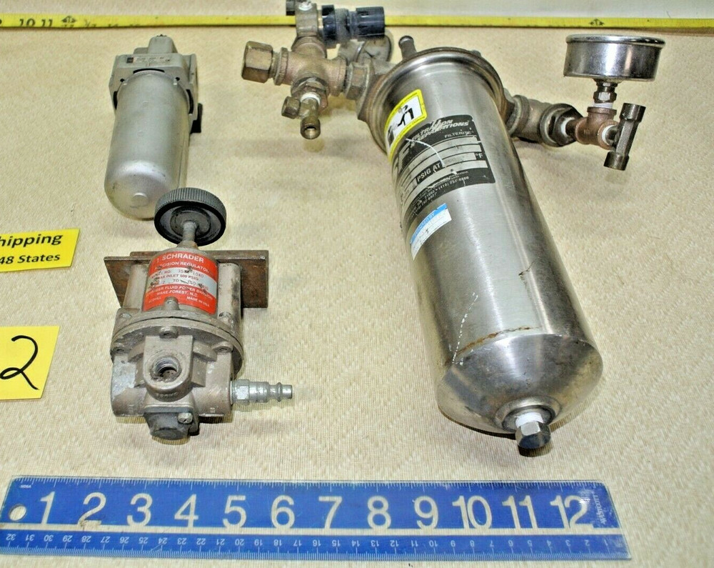 3 pcs. Air Filter/Regulators/Separator Pneumatic Machine Shop Tools