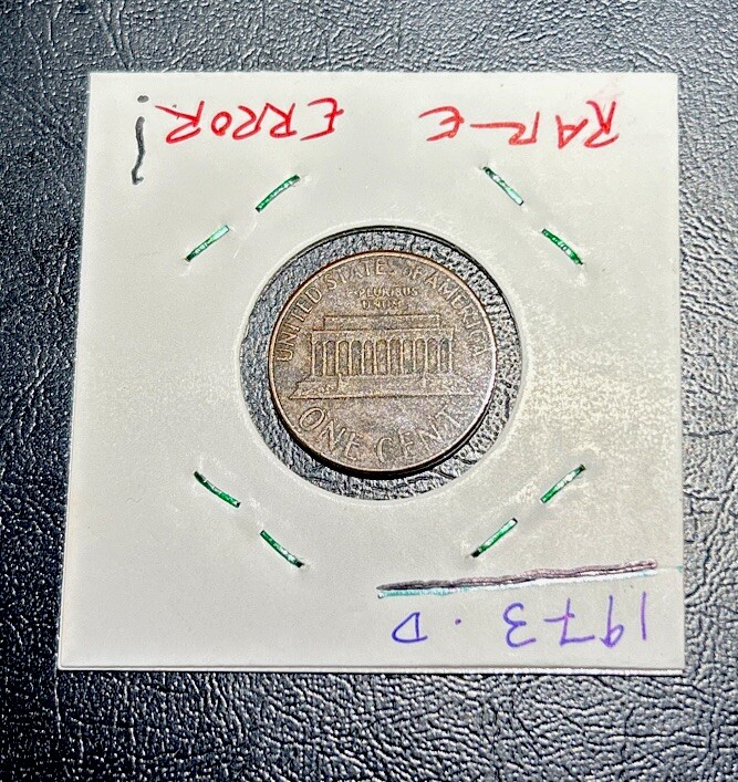 1973 D Penny Error