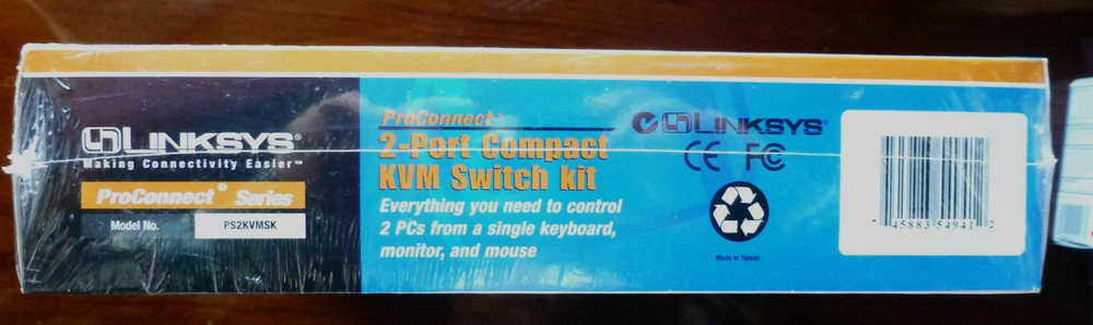 LINKSYS KVM2KIT Integrated KVM 2Port Switch PS/2