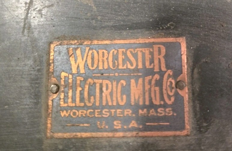 Rare 19th/20th Cent. Worcester Elec. Copper Slate KNIFE Switch Panel Rare