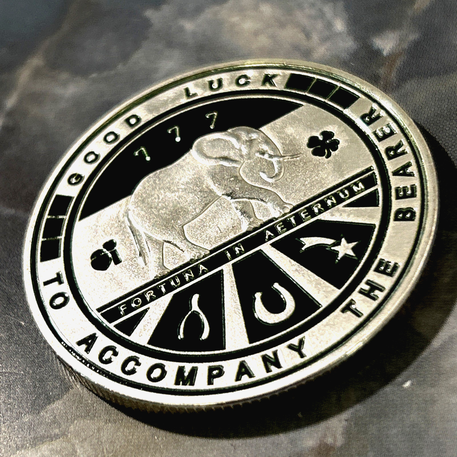 Irish Shamrock Lucky🍀777 Golf Ball Marker Pocket Coin-Metal 1.5" Premium Grade