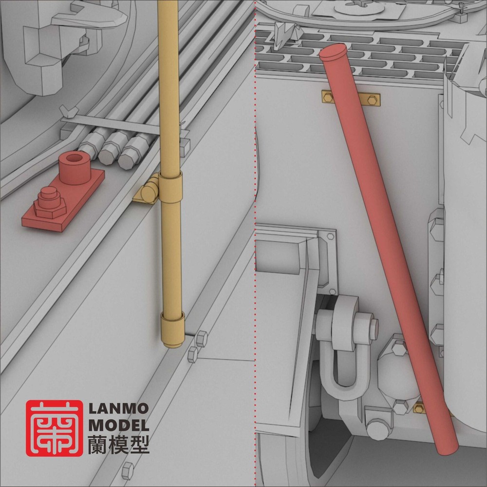 LANMO model LM35013-1/35 COMMAND TIGER Ⅰ Antenna Kit Sd Kfz 181command tank