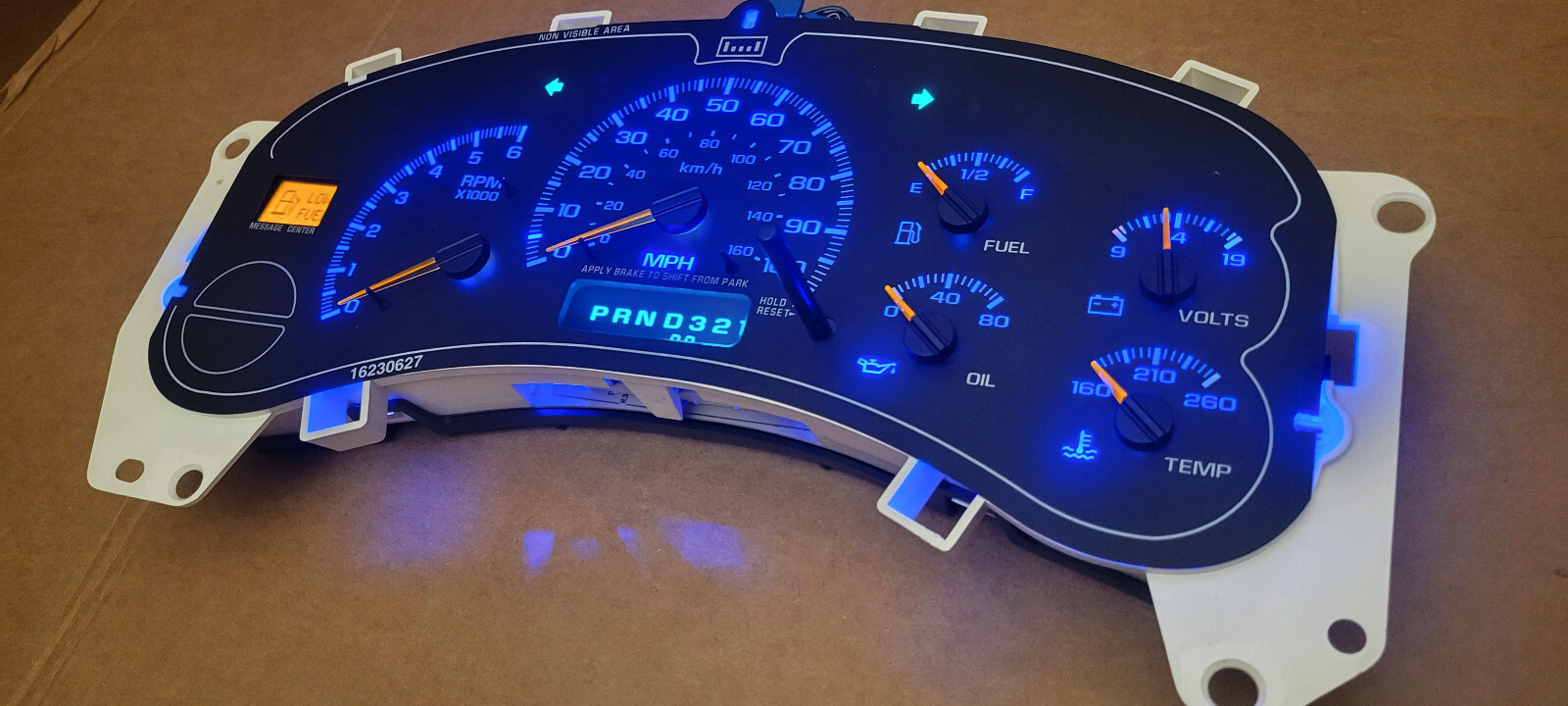 99-02 SILVERADO SIERRA TAHOE INSTRUMENT GAUGE CLUSTER SPEEDOMETER *MILES PROGRAM