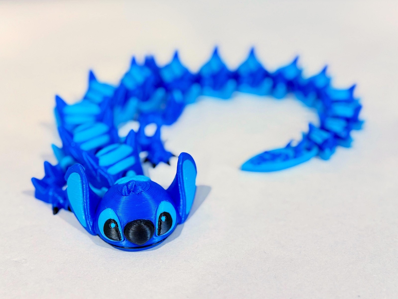 3D Printed Flexi Stitch & Angel Dragons – Posable Toy Figures, Collectible