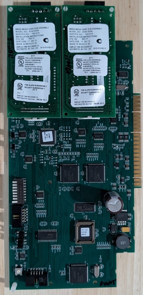 Simplex 4100-6078 w/ 4000-6056 Network Card - SAME DAY SHIPPING