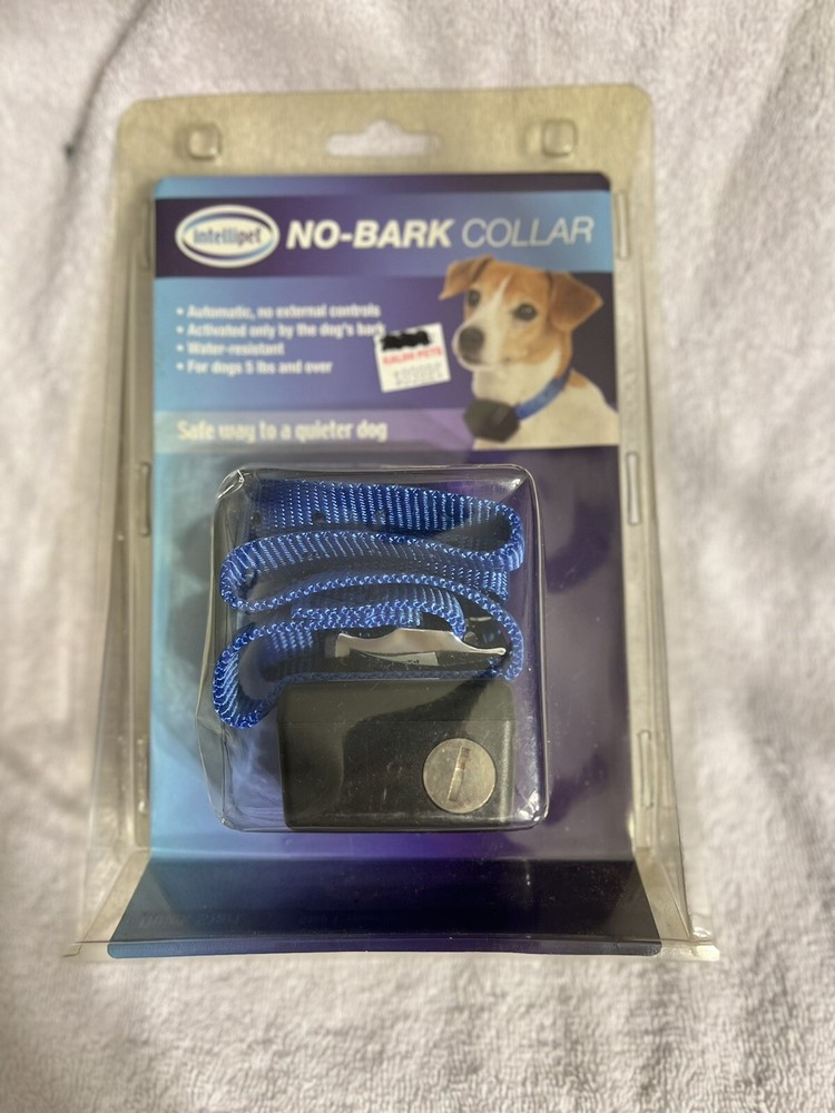 No Bark Training Collar for Dogs 5+ lbs Intellipet Safe Static Simulation New