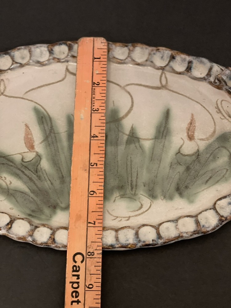 Hand Thrown Pottery Tray Gorgeous Brown