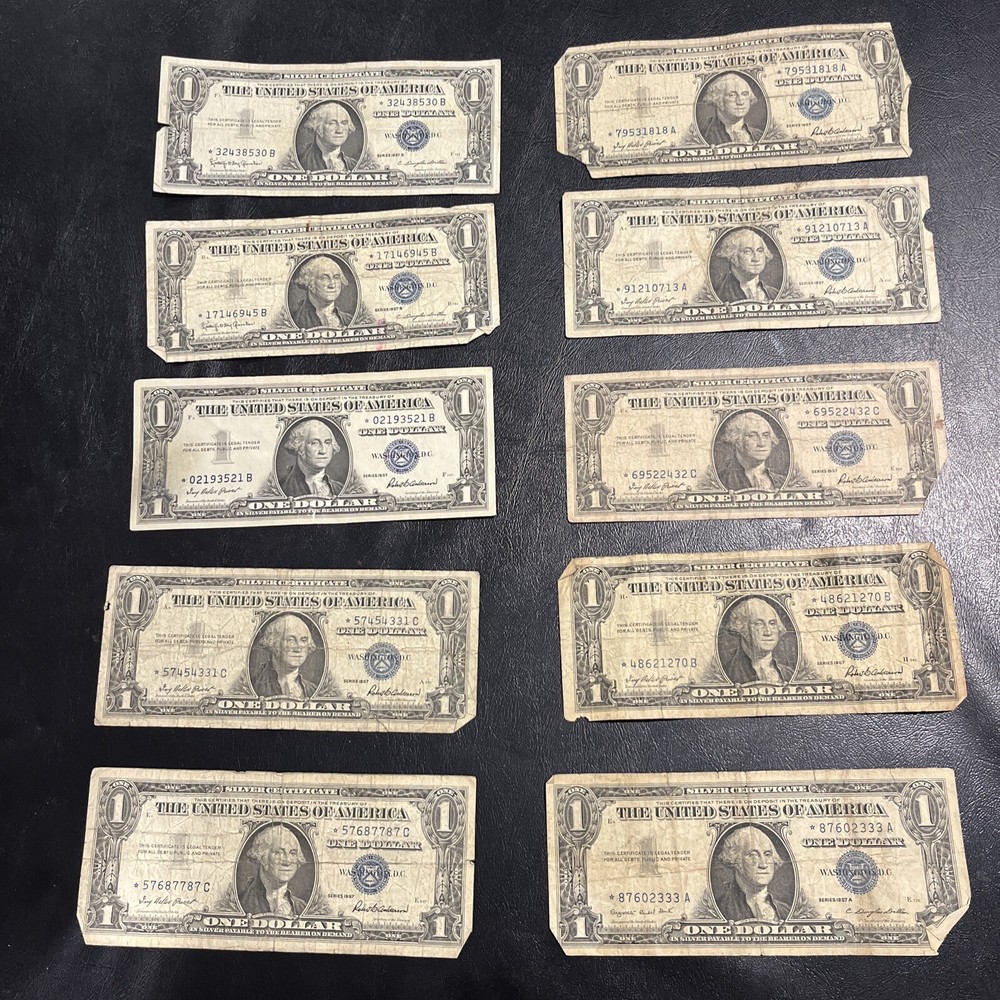 ** 1957 One Dollar Star Note Damaged Cull Star Bill -- Buying 1 Note
