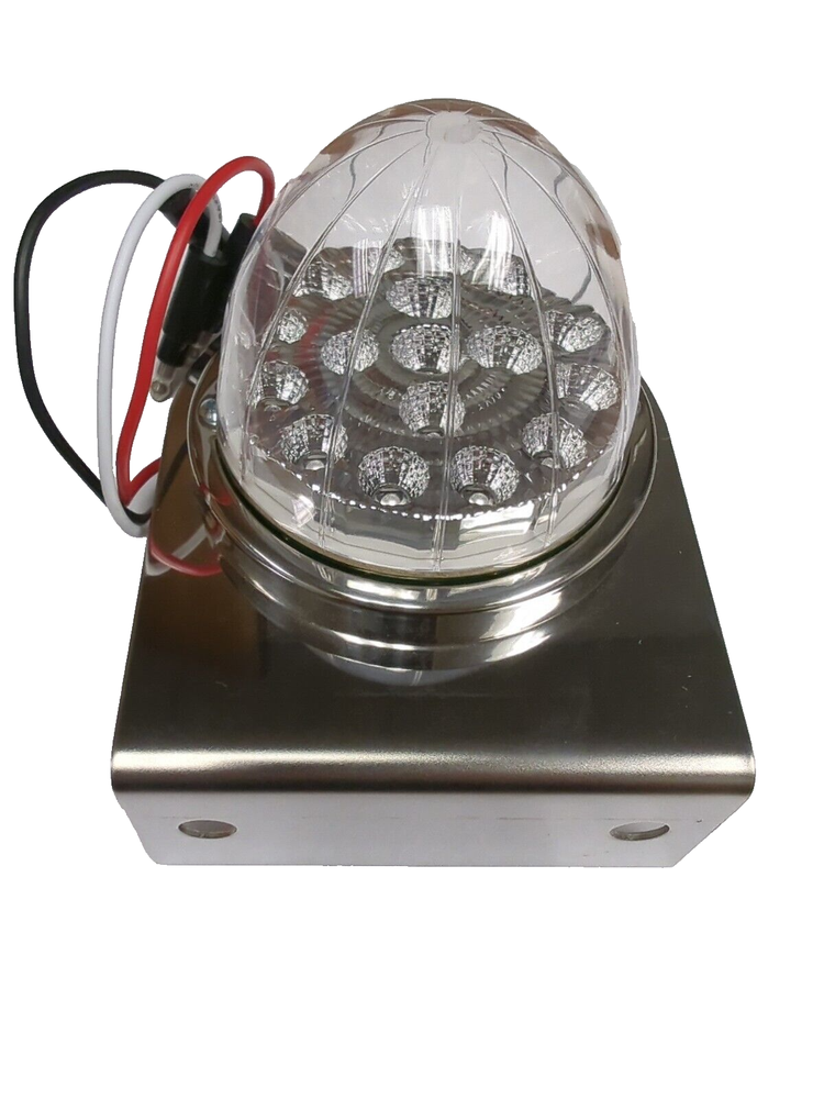 39621 UPI STAINLESS LIGHT BRACKET WITH 17 LED DUAL FUNCTION CLEAR REFLECTOR LITE