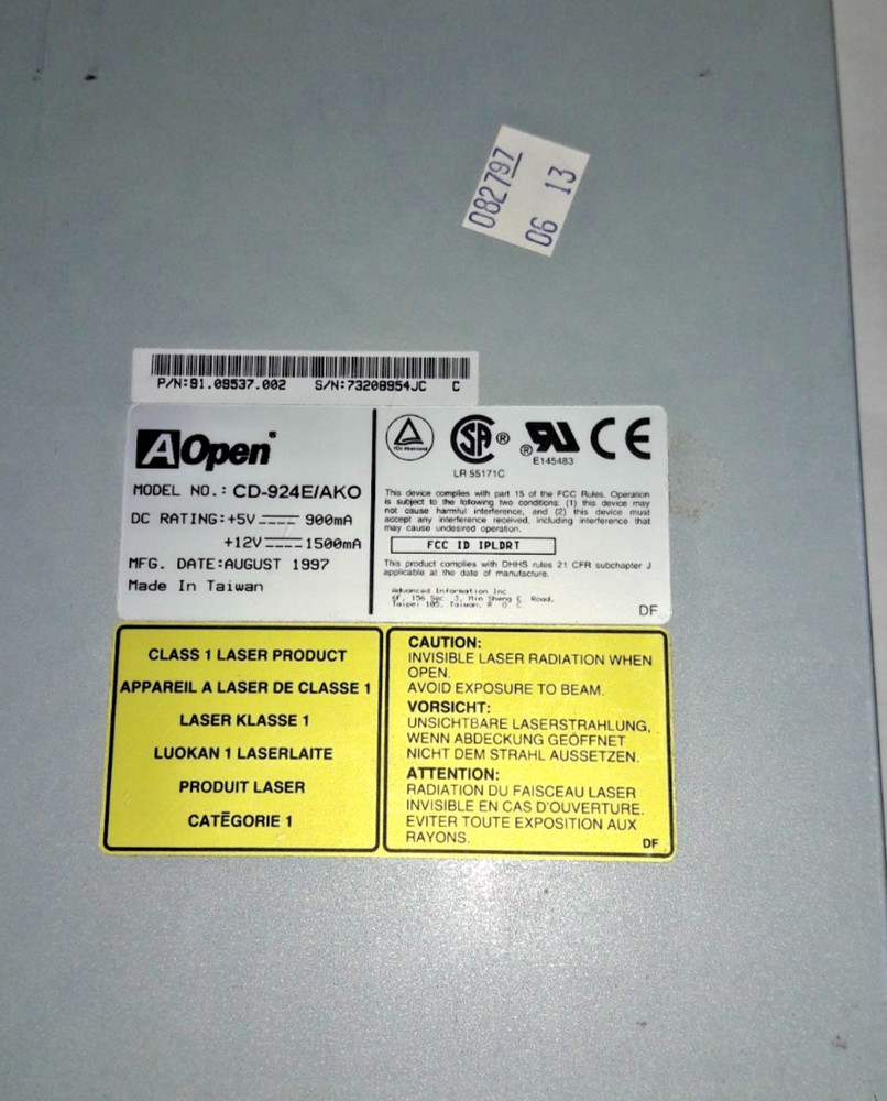 AOpen CD Drive, CD-924E/AKO,