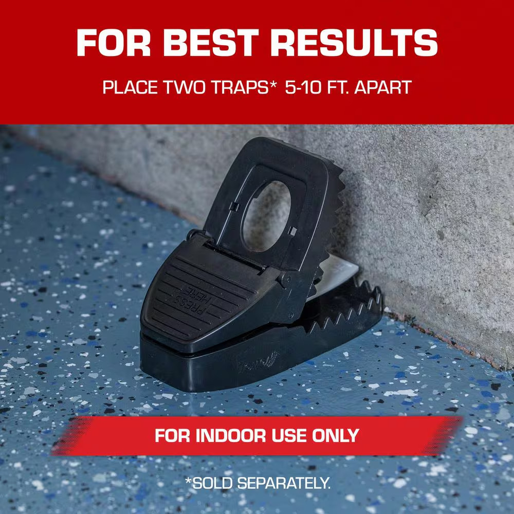 Secure-Kill Rat Trap, Features Aggressive Secure Catch Design to Trap and Kill,