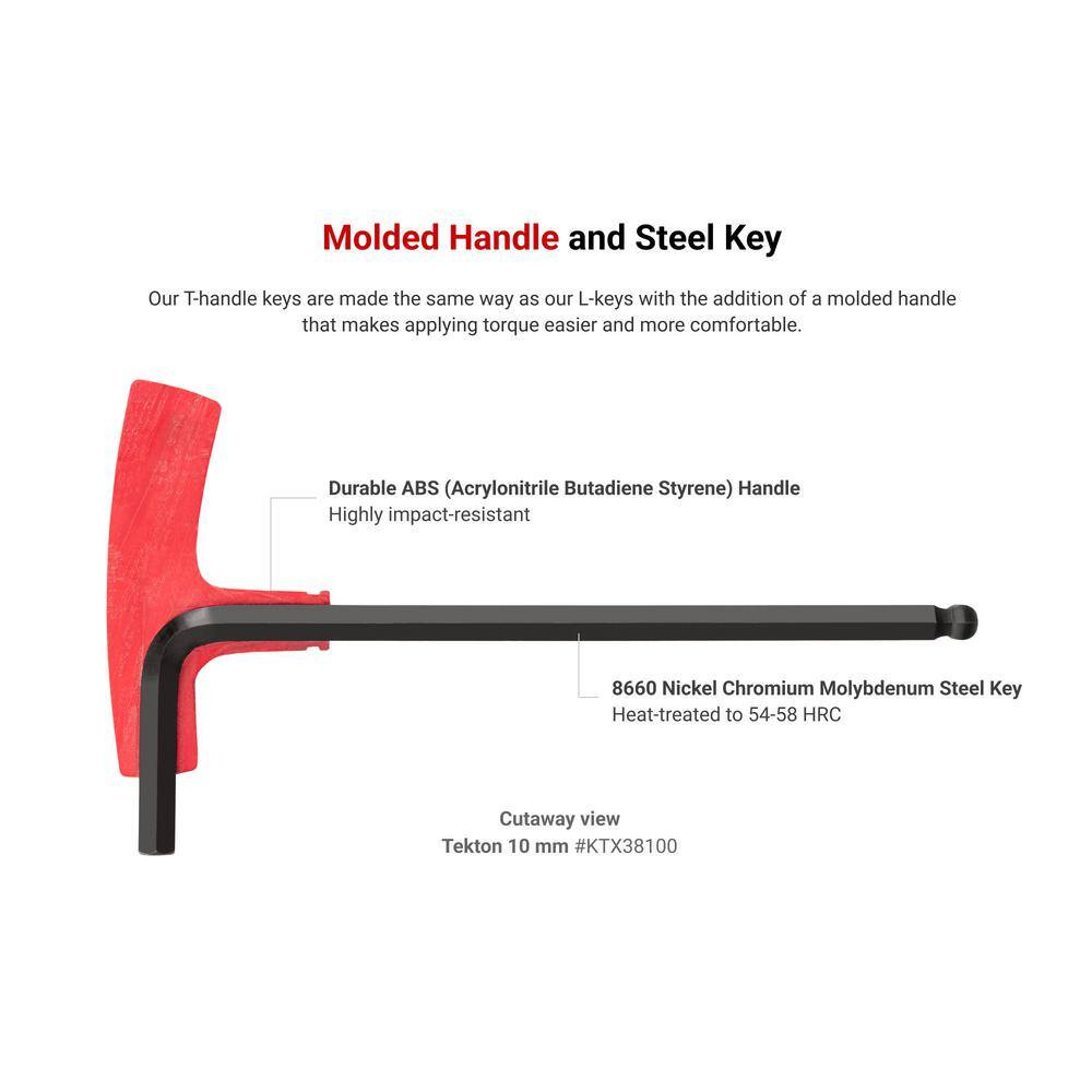 5/64 In. Ball End Hex T-Handle Key