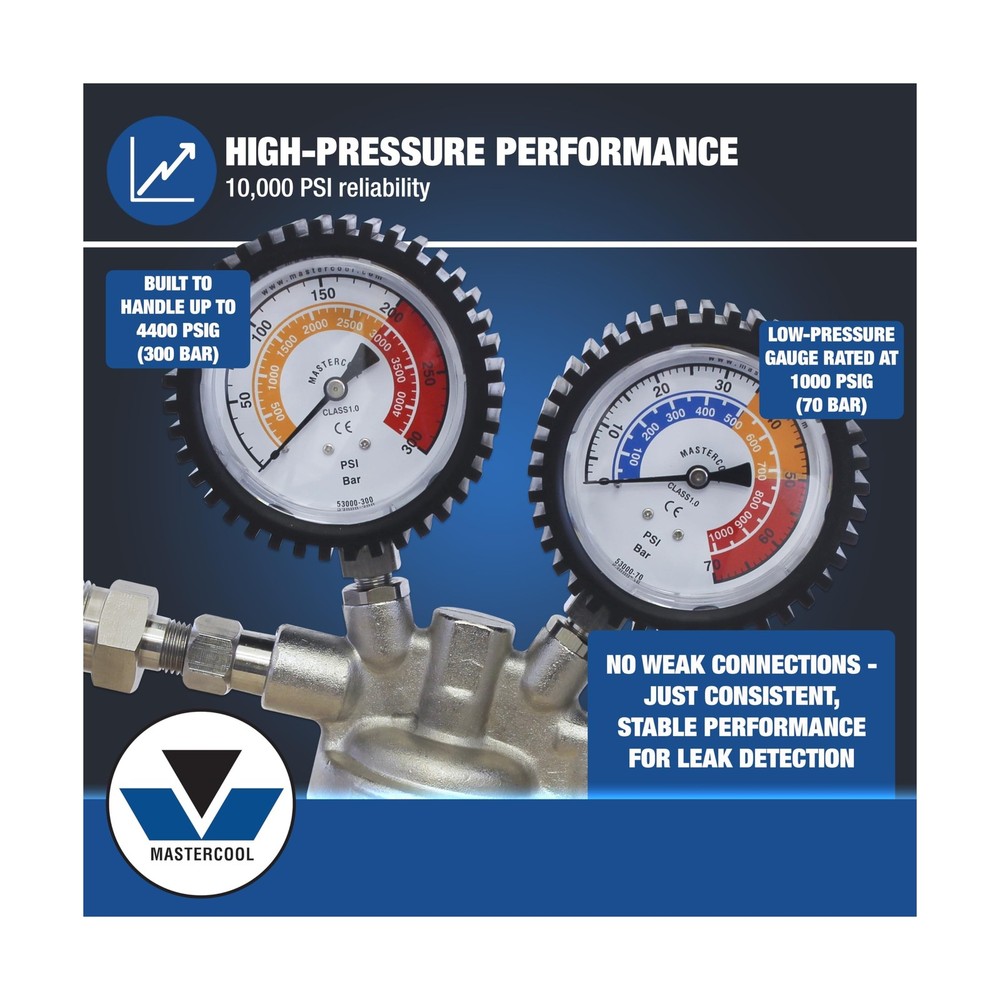 Mastercool 53010 HVAC Pressure Testing Kit | Includes Nitrogen Pressure Regul...