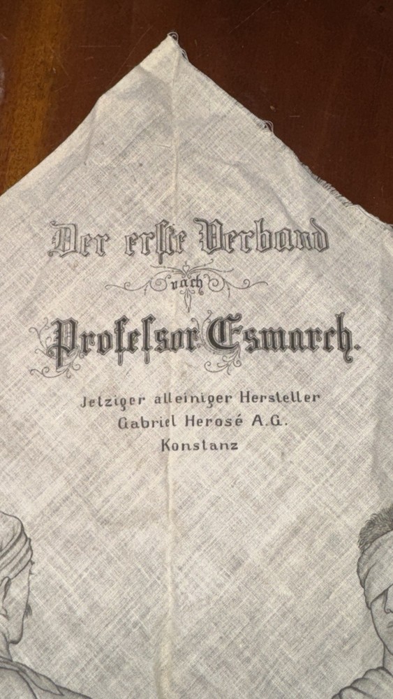 Rare WWII German Esmarch triangular bandage,