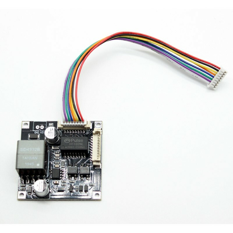 Input DC 44V-57V cctv ip camera POE module PCB board output DC12V for ip camera