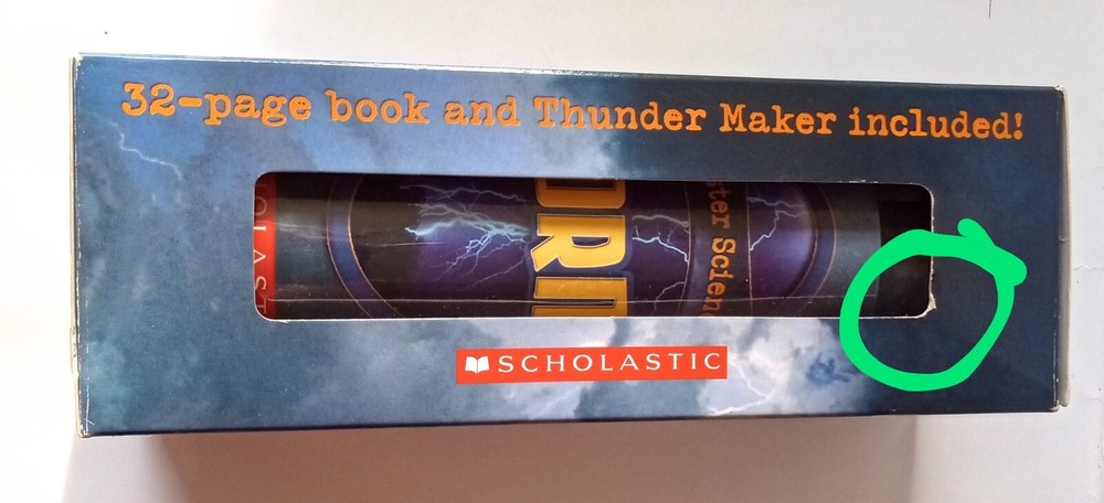Scholastic Thunder Maker Kit, STEM, "Disaster Science: Storms" Book Included, 8+