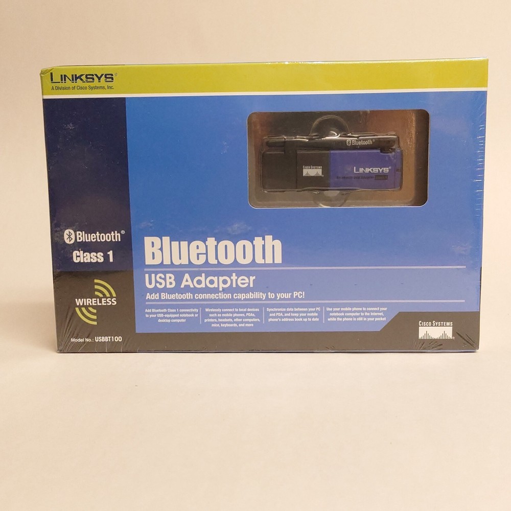 Cisco Linksys USBBT100 USB Bluetooth Adapter NIB
