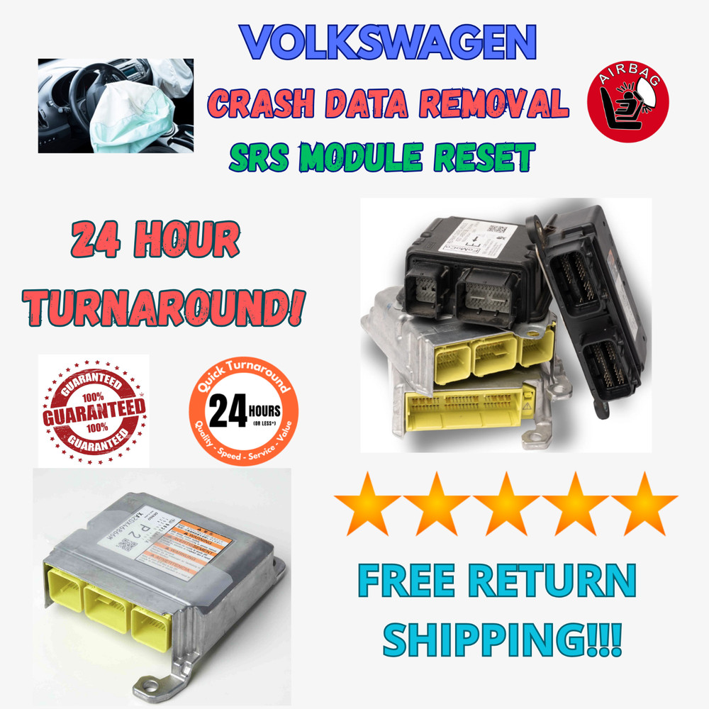 VOLKSWAGEN VW ID.4 GOLF SRS RESTRAINT CONTROL MODULE CRASH CODE REMOVAL RESET