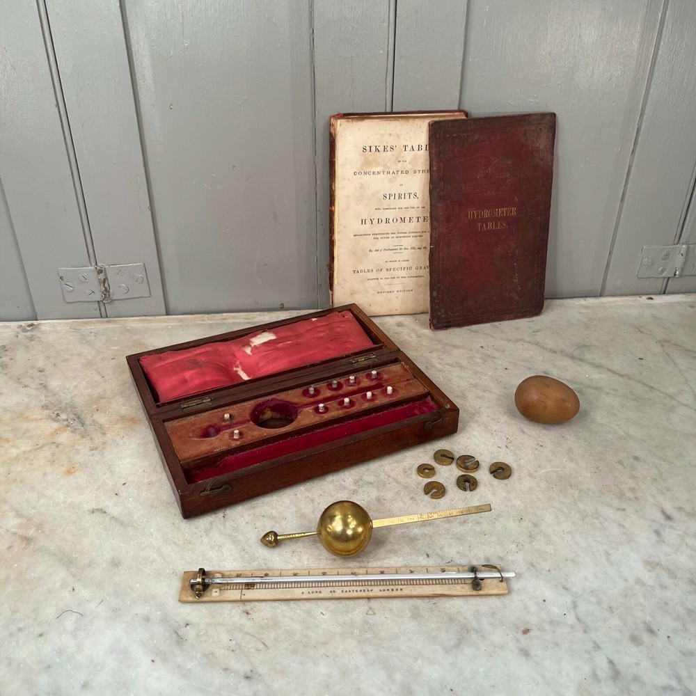 Antique Sikes' Hydrometer and Sikes' Tables book