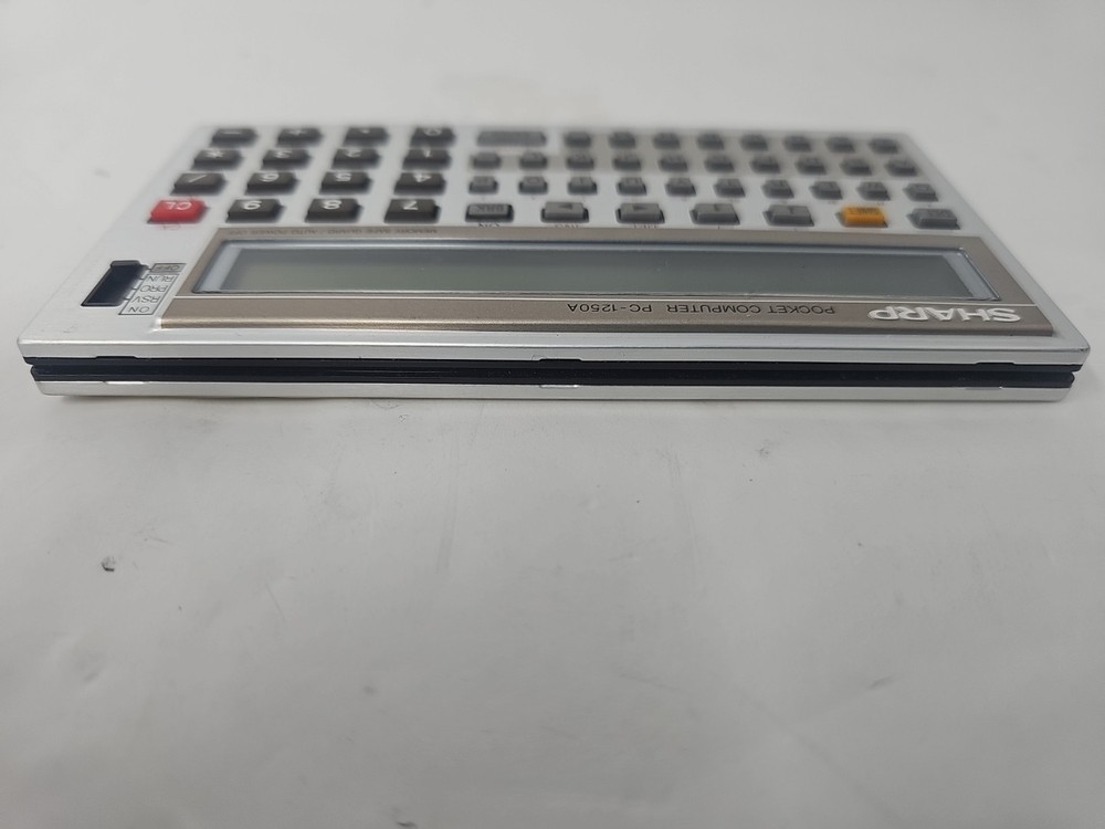 Sharp PC-1250A Pocket Computer w/ Case Tested Works
