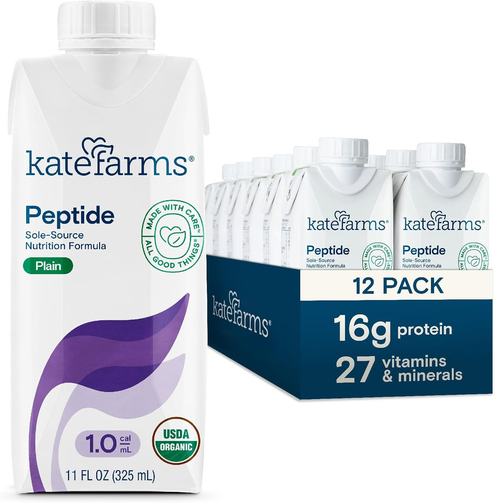 Organic Adult Peptide 1.0 Formula, Plain, Sole-Source, Hydrolyzed Plant-Based Nu
