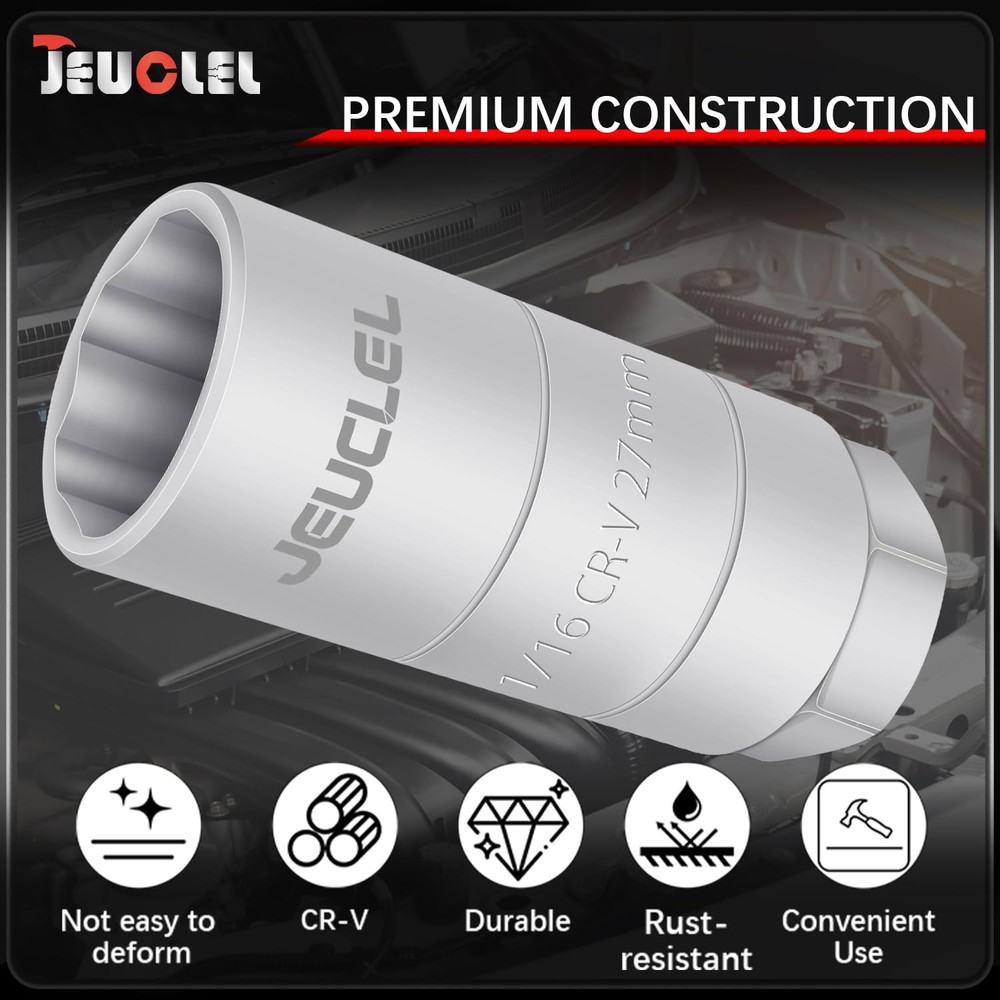 JEUCLEL Oil Pressure Sensor Switch Socket, 3/8" Standard, Standard