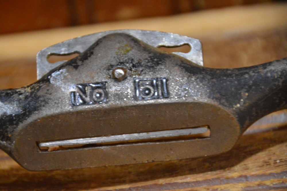 STANLEY 51 SPOKE TWO SHAVE SET FLAT & CONVEX SHARPENING STONE 3PC VINTAGE TOOLS