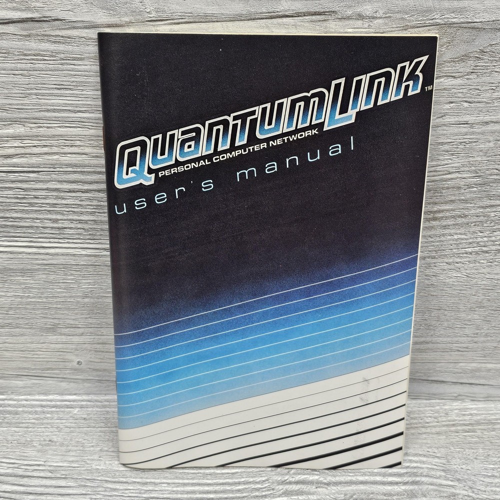 Vintage QuantumLink Personal Computer Network Users Manual Commodore Set Guide