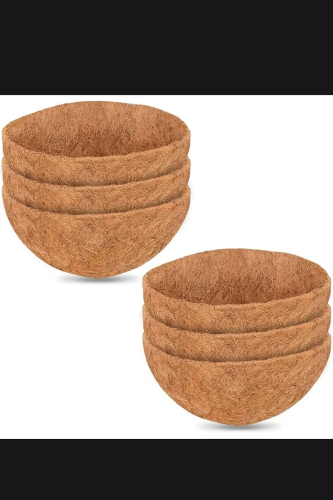 3 pcs Coconut Basket for Planters, Natural Coco Coir Basket Coco Replacement