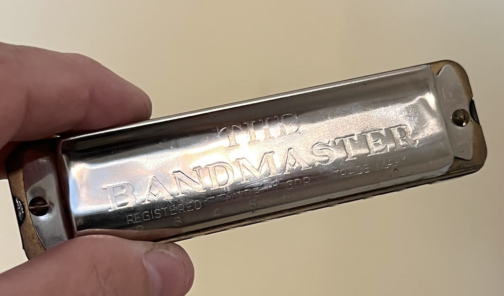 VTG The Bandmaster Harmonica w/ Red Plastic Hard Case - Germany