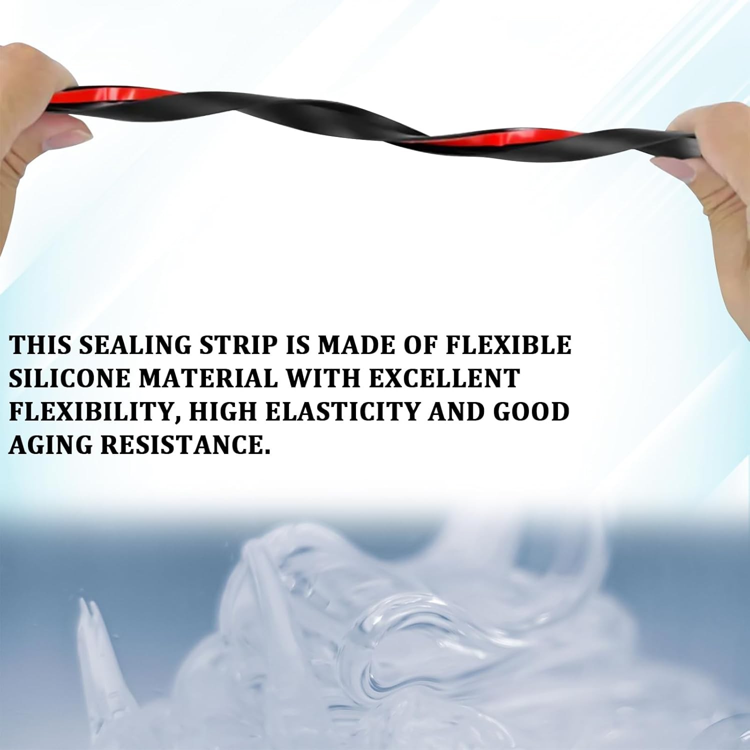 Rubber Edge Trim T Molding Seal Strip Car Windshield Edge Weather Stripping 16.4