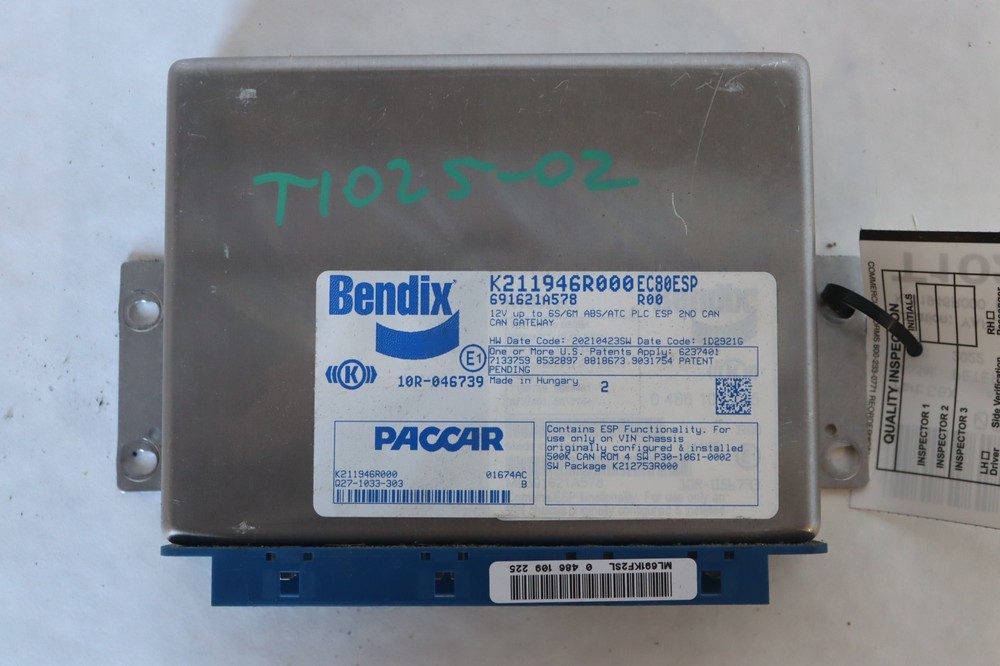 2018-2023 PETERBILT 579 BENDIX ECM ABS CONTROL MODULE K211946R000 OEM