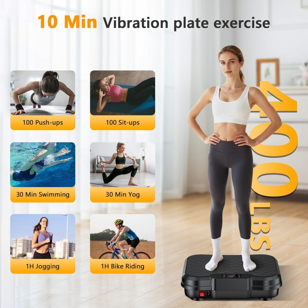 NXSCI Vibration Plate Exercise Machine,Vibrating Platform for Lymphatic Drain...
