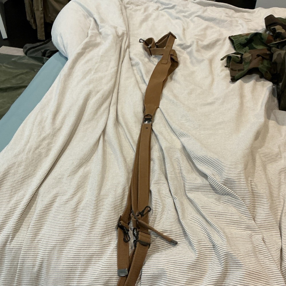 Brown Nylon Tactical Rifle Sling Adjustable Straps Ambidextrous Shoulder