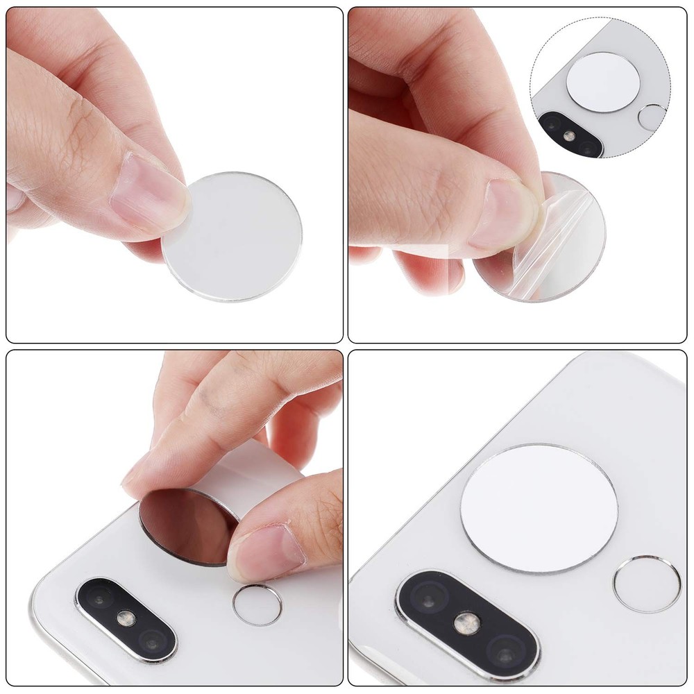 100 Pieces Small round Mirrors for Crafts Adhesive round Bulk Mirror Tiny Circle