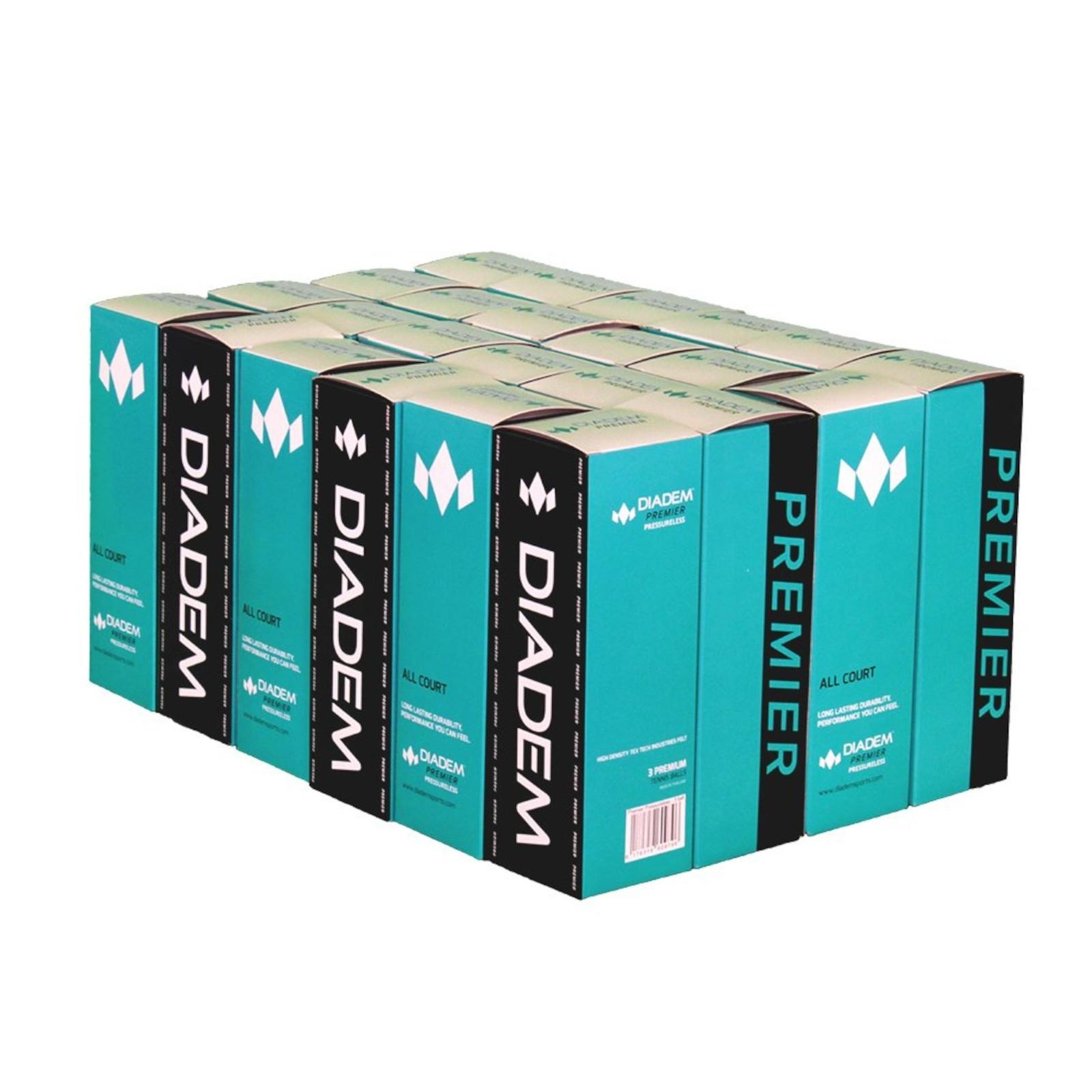 Diadem Premier Pressureless Tennis Ball Case - 24 Box (72 Balls)