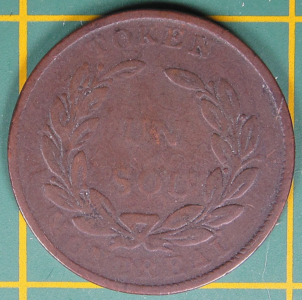 Lower Canada Un Sou Token LC-33C