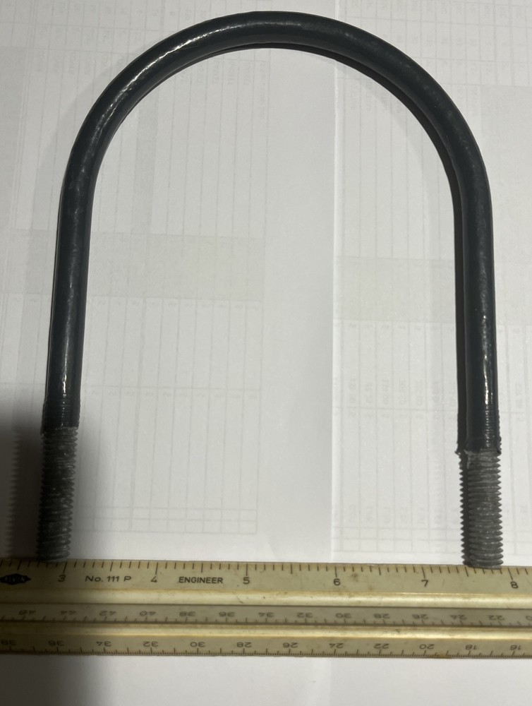 4” Plasti-bond U-bolt 3/8” Robroy