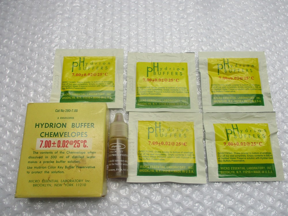 MICRO ESSENTIAL LABORATORY 280-7.00 HYDRION BUFFER CHEMVELOPES KIT NSMP