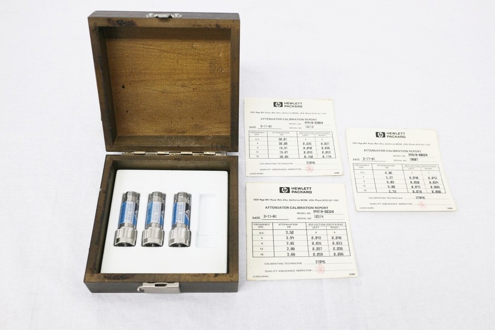 HP 11582A Attenuator Set(20dB/6dB/3dB)