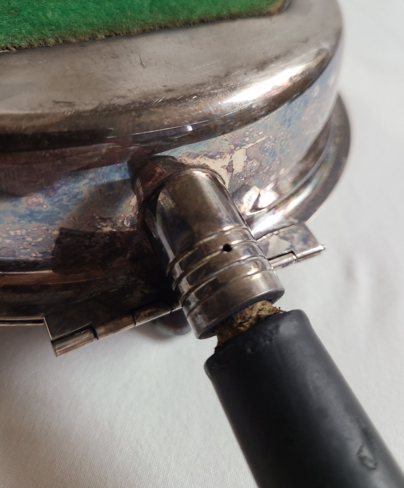 2 Vintage Silverplate Silent Butler Crumb Sweeper Set Antique Table Ash Catcher