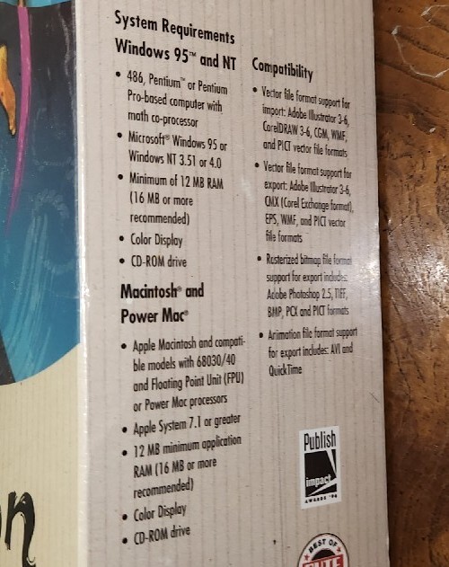 Expression Fractal Design Natural-Media Vector Drawing Tool Program Windows 1996