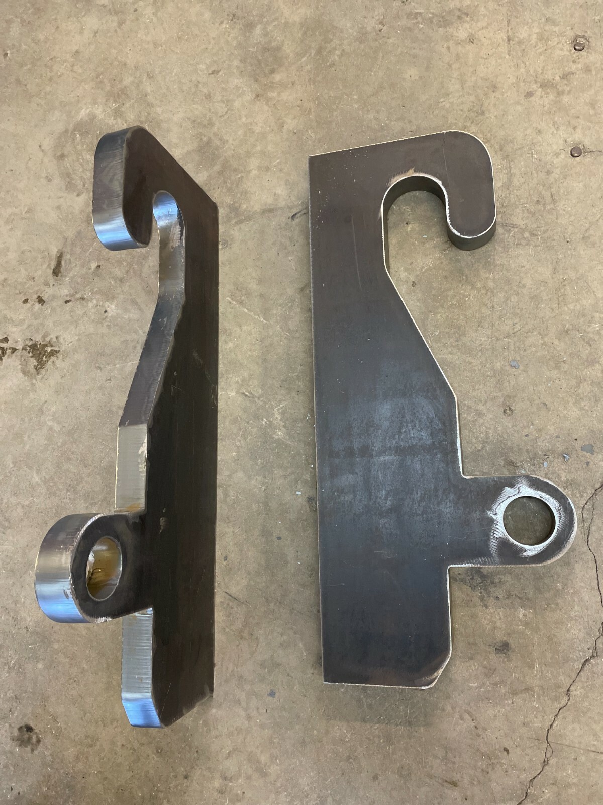 JRB 416 Blank Quick Attach for JRB Loader mounts+Wear Plates (Ears) for top hook