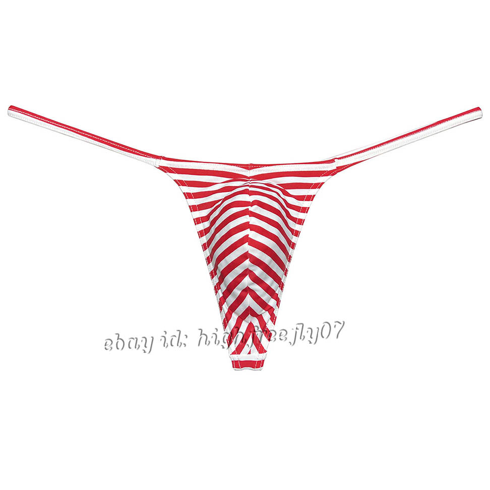 Men Slim Pouch Thong Underwear Strap Bikini Underpants Minimum Coverage G-String