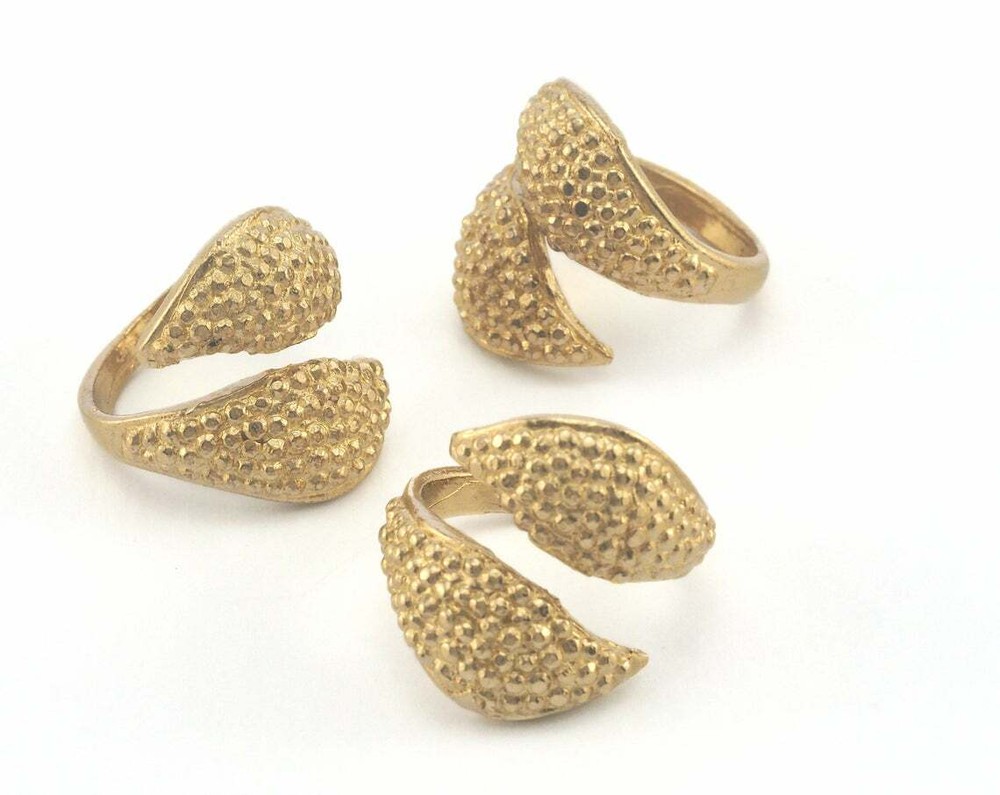 Adjustable Ring Raw brass (19mm 9US inner size - Adjustable ) 3681