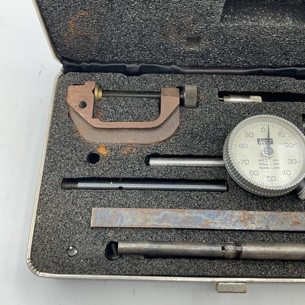 Lurkin Model 299 Dial Test Indicator With Case - Grad. 001, Range .200